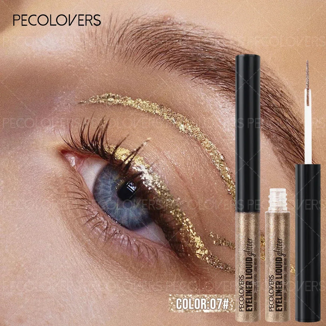Glitter Eyeliner with Ultra-fine Tip Pearlescent Sparkle Eye Makeup