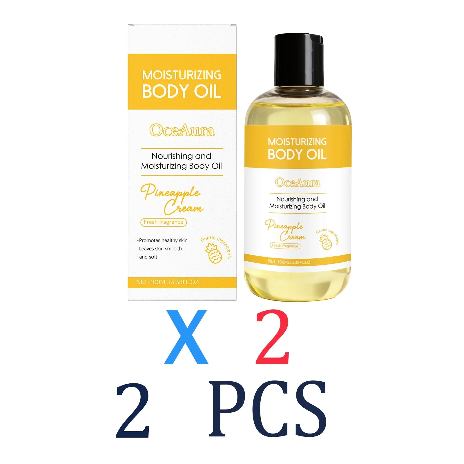 Pineapple Cream Body Oil Tropical Hydrating Dry Skin Treatment