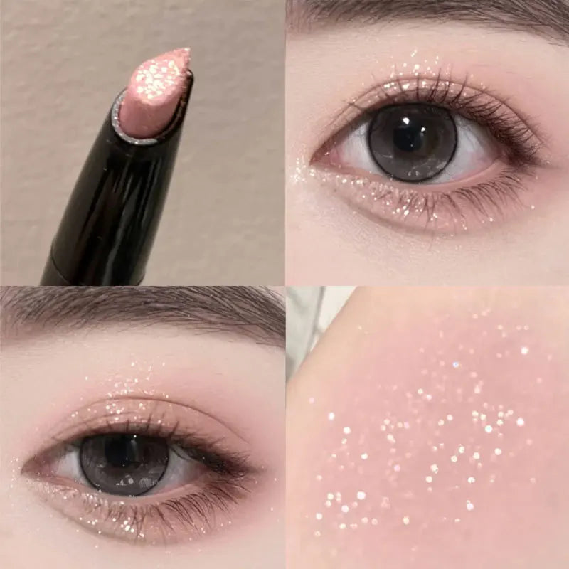 Glittering Stick Diamond Eyeshadow Pen Long Lasting Shiny Diamond Pink