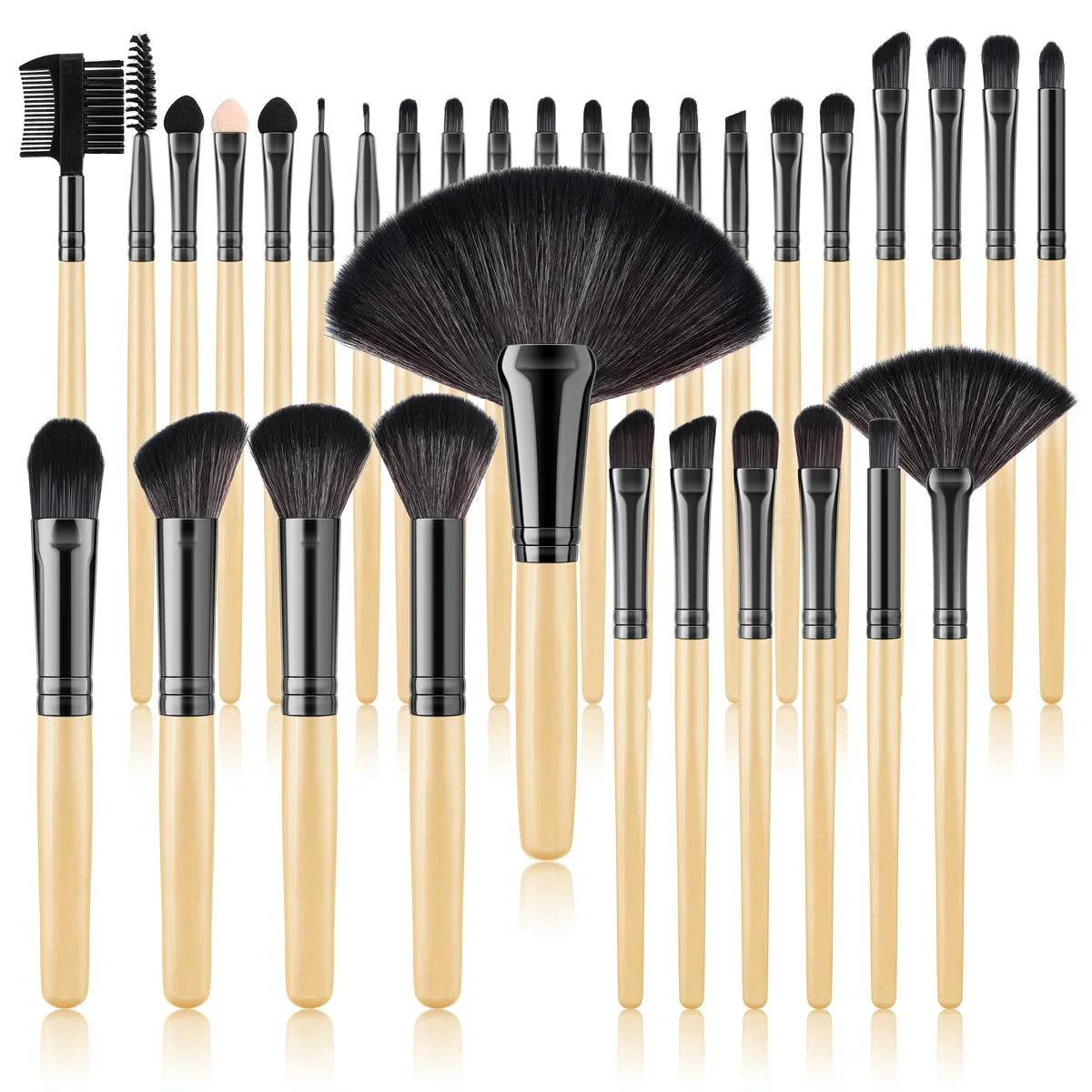 Makeup Brush Set Cosmetic Tools for Powder Eye Shadow Foundation Blush