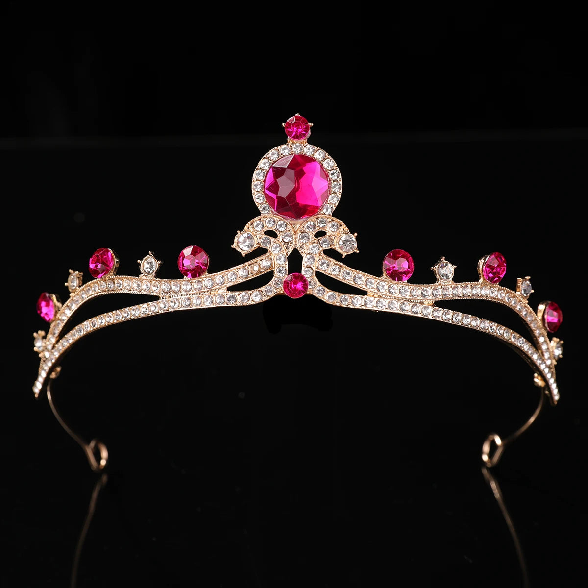 1Pcs Bridal Tiara Rhinestone Alloy Crown Bride Princess Crown Wedding Dress