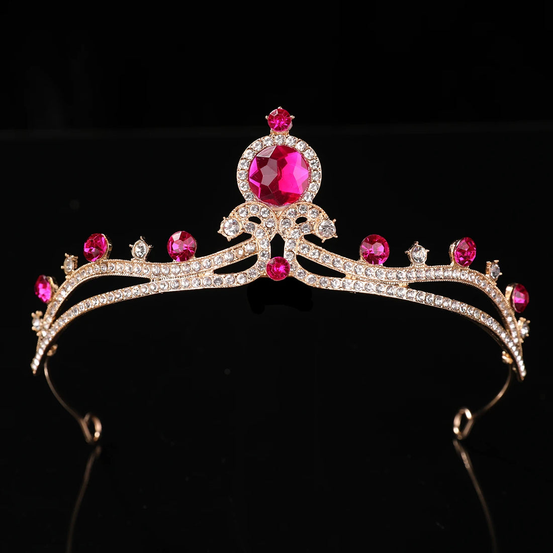 1Pcs Bridal Tiara Rhinestone Alloy Crown Bride Princess Crown Wedding Dress