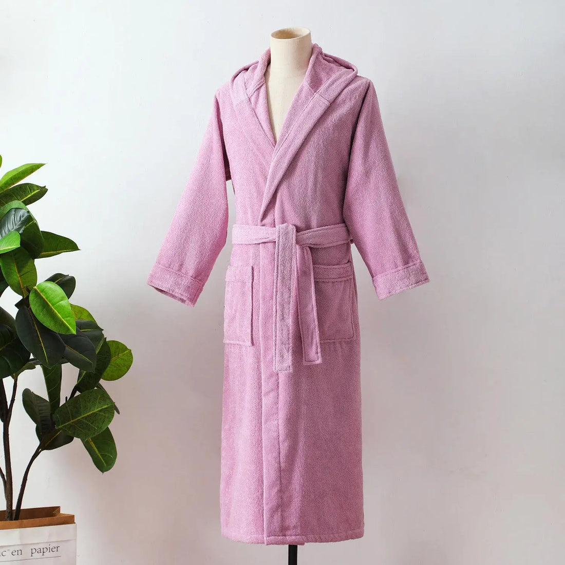 100% Cotton Towel Kimono Robes Women New Arrived Hooded Nightgown