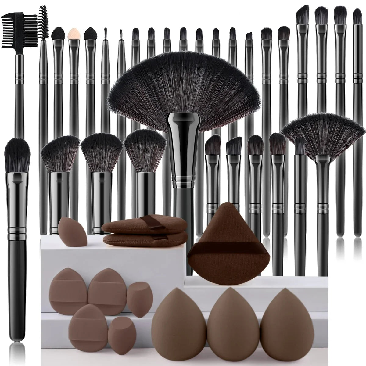 Makeup Brush Set Cosmetic Tools for Powder Eye Shadow Foundation Blush
