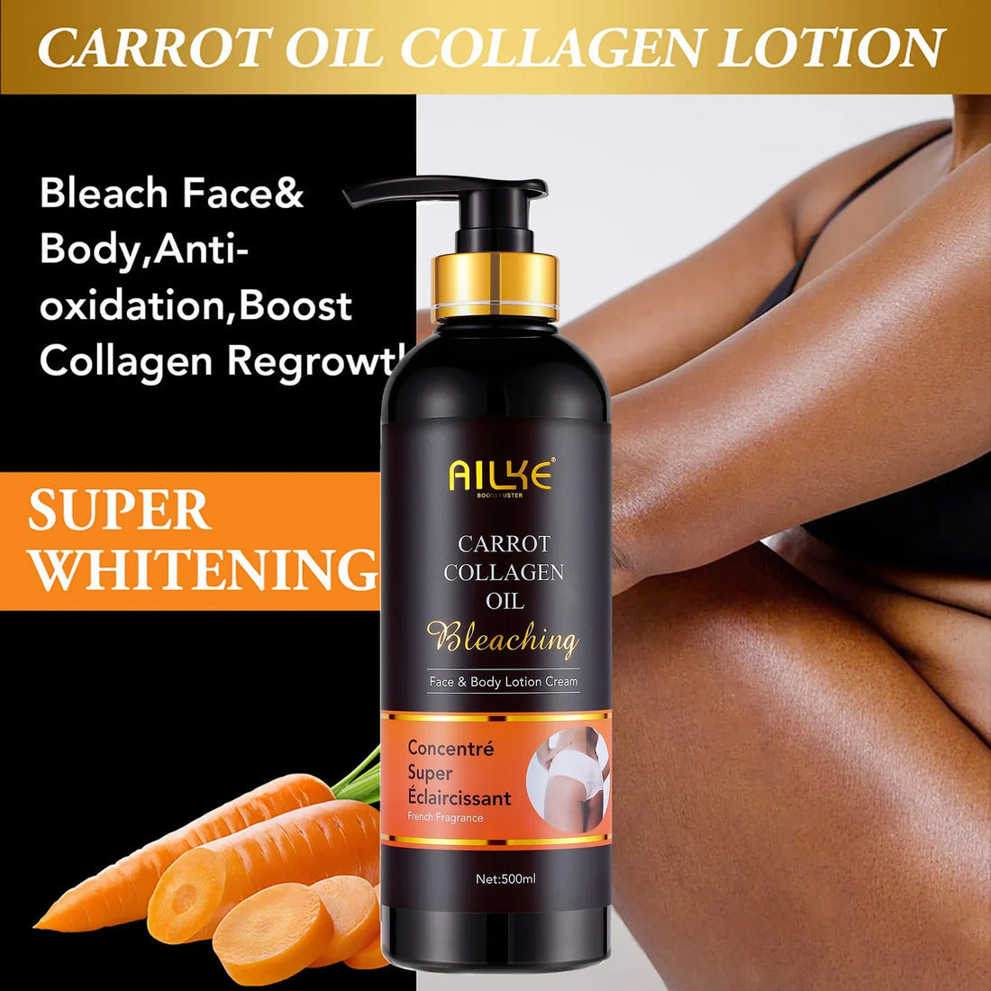 AILKE Whitening Body Lotion, Reduce Dark Spots, Even Skin Tone