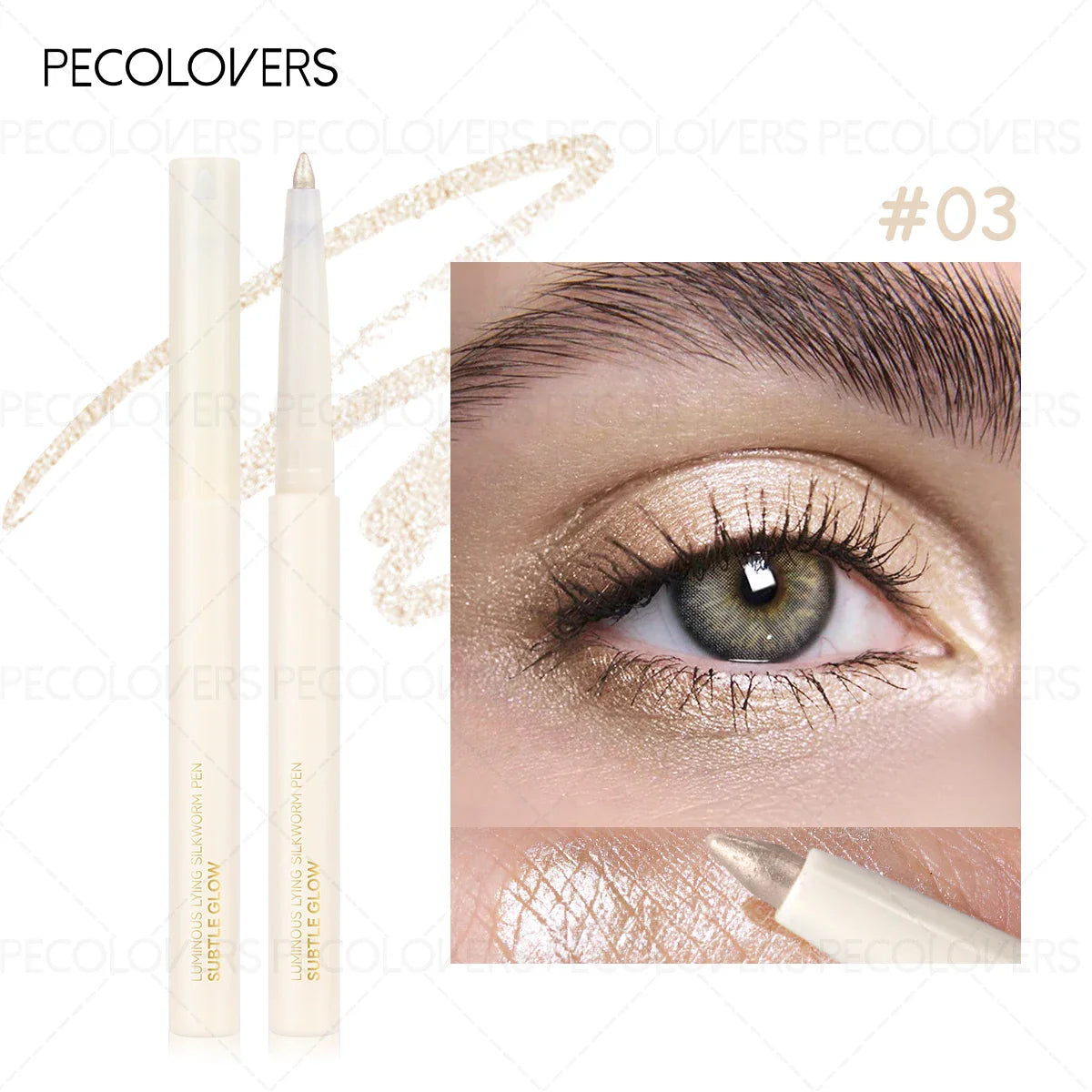 Pearlescent Waterproof Eye Shadow Pen Lying Silkworm Eyeshadow Pencil