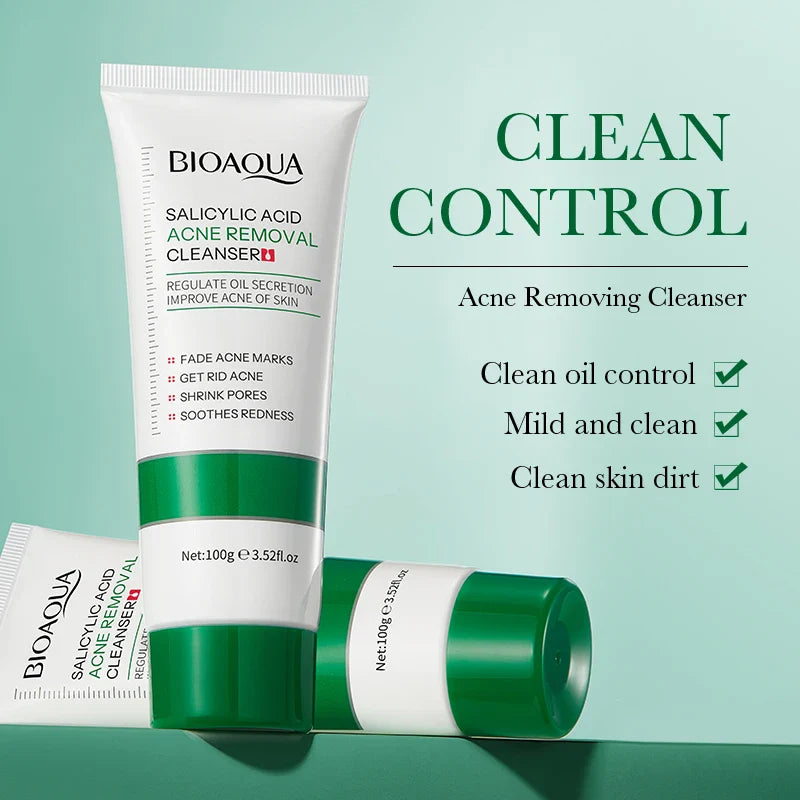 BIOAOUA Salicylic Acid Facial Cleanser Repairing Moisturizing Oil Control