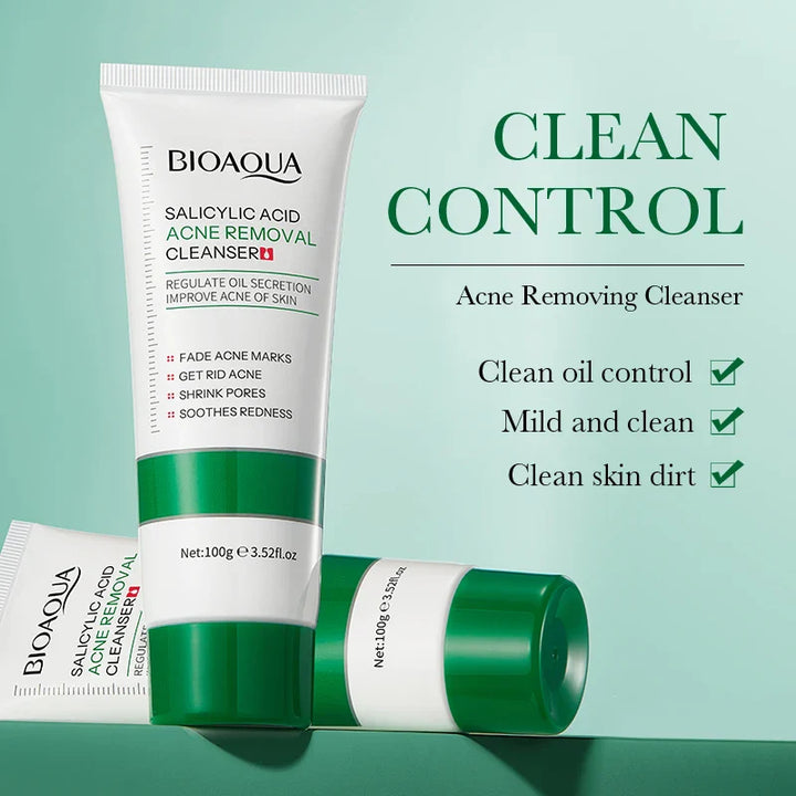 BIOAOUA Salicylic Acid Facial Cleanser Repairing Moisturizing Oil Control