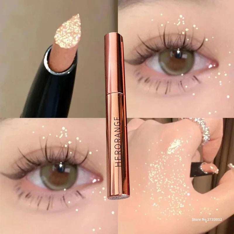 Glittering Stick Diamond Eyeshadow Pen Long Lasting Shiny Diamond Pink
