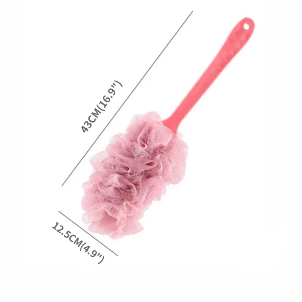 Long-handled back brush, body scrub bath brush, hanging body brush