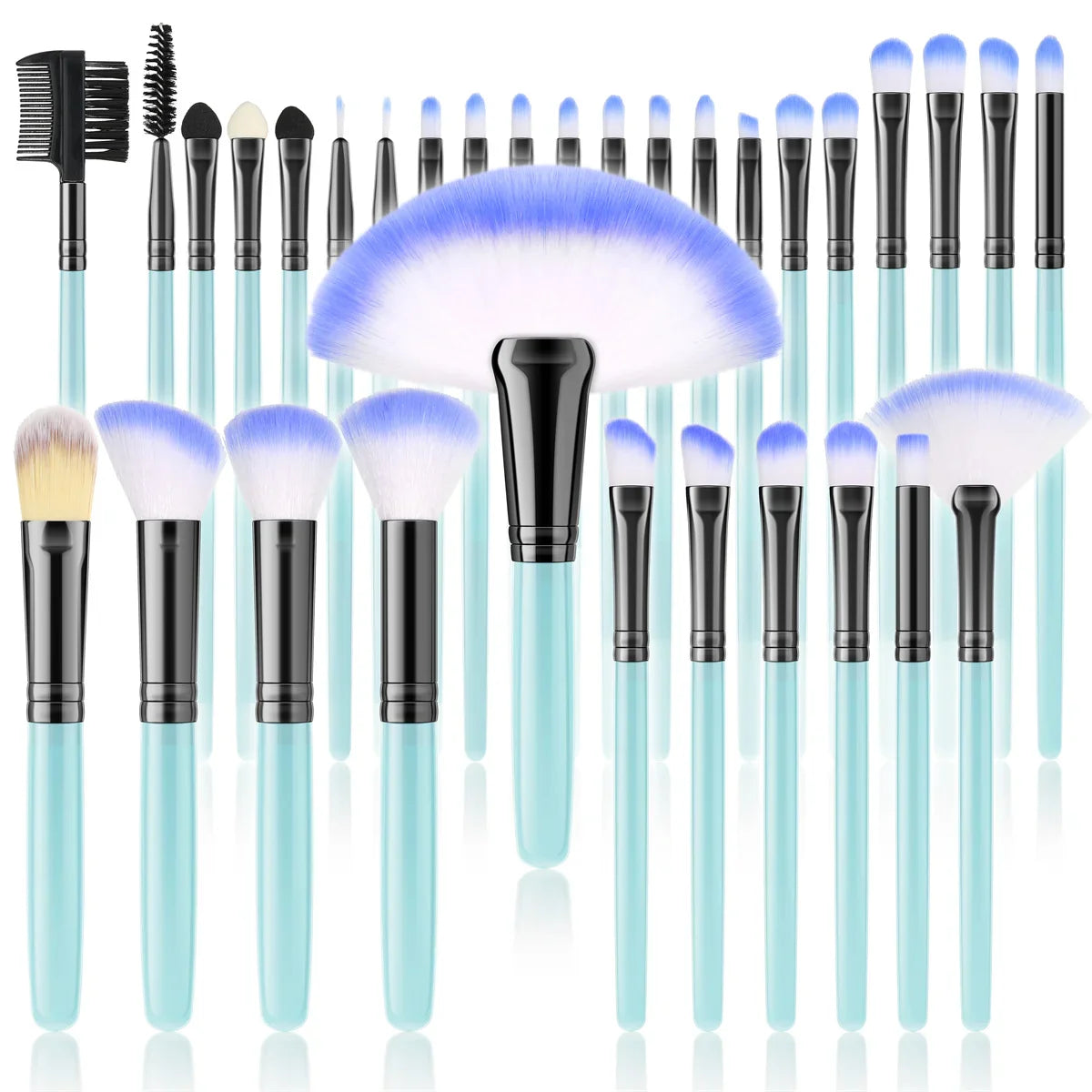 Makeup Brush Set Cosmetic Tools for Powder Eye Shadow Foundation Blush