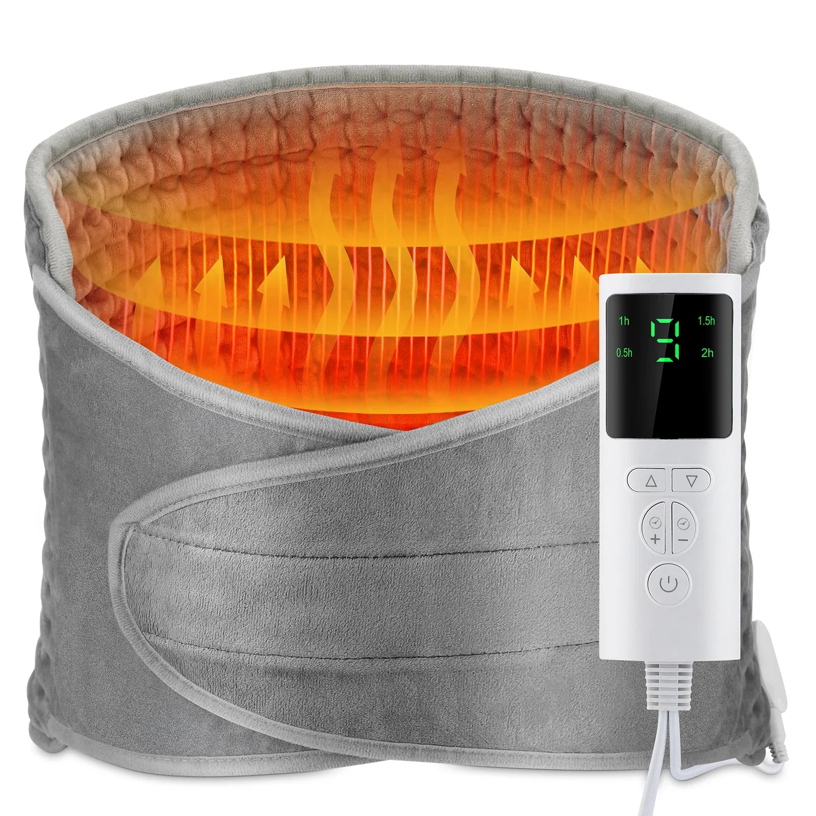 Electric Heating Pad Back Support Belt with Temperature Control Blanket