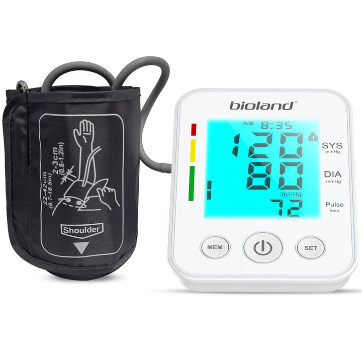 Blood Pressure Monitor Tensiometer Upper Arm Automatic Digital BP