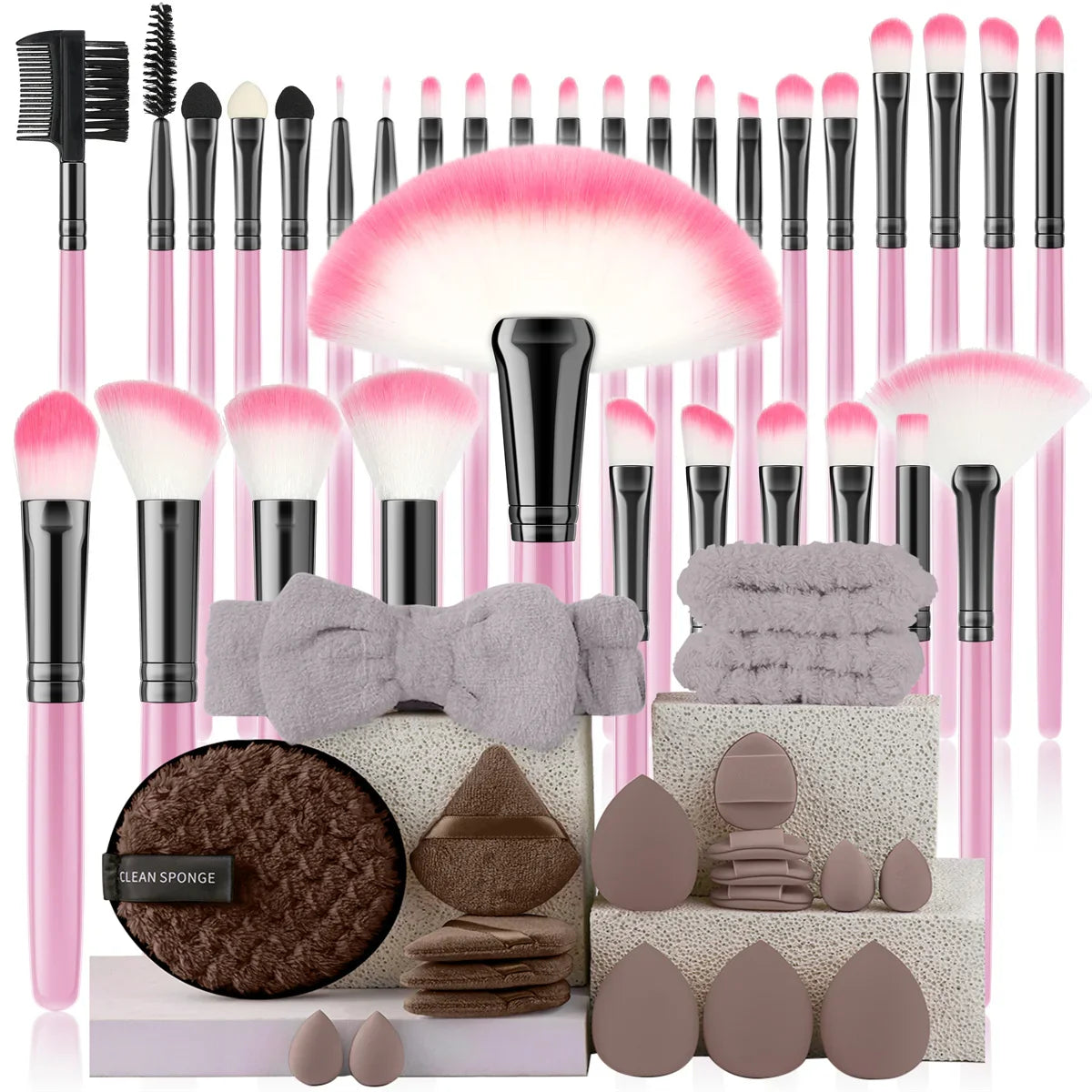 Makeup Brush Set Cosmetic Tools for Powder Eye Shadow Foundation Blush