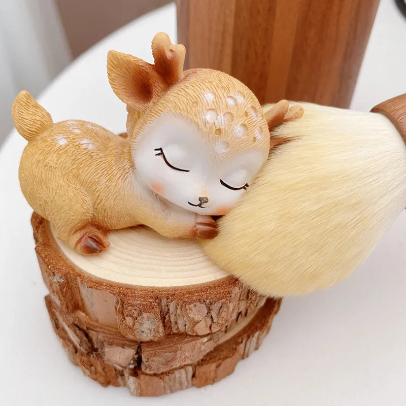 Black Walnut Handle Makeup Brushes Powder Blush Foundation Brush