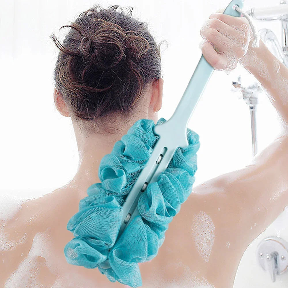 Long-handled back brush, body scrub bath brush, hanging body brush