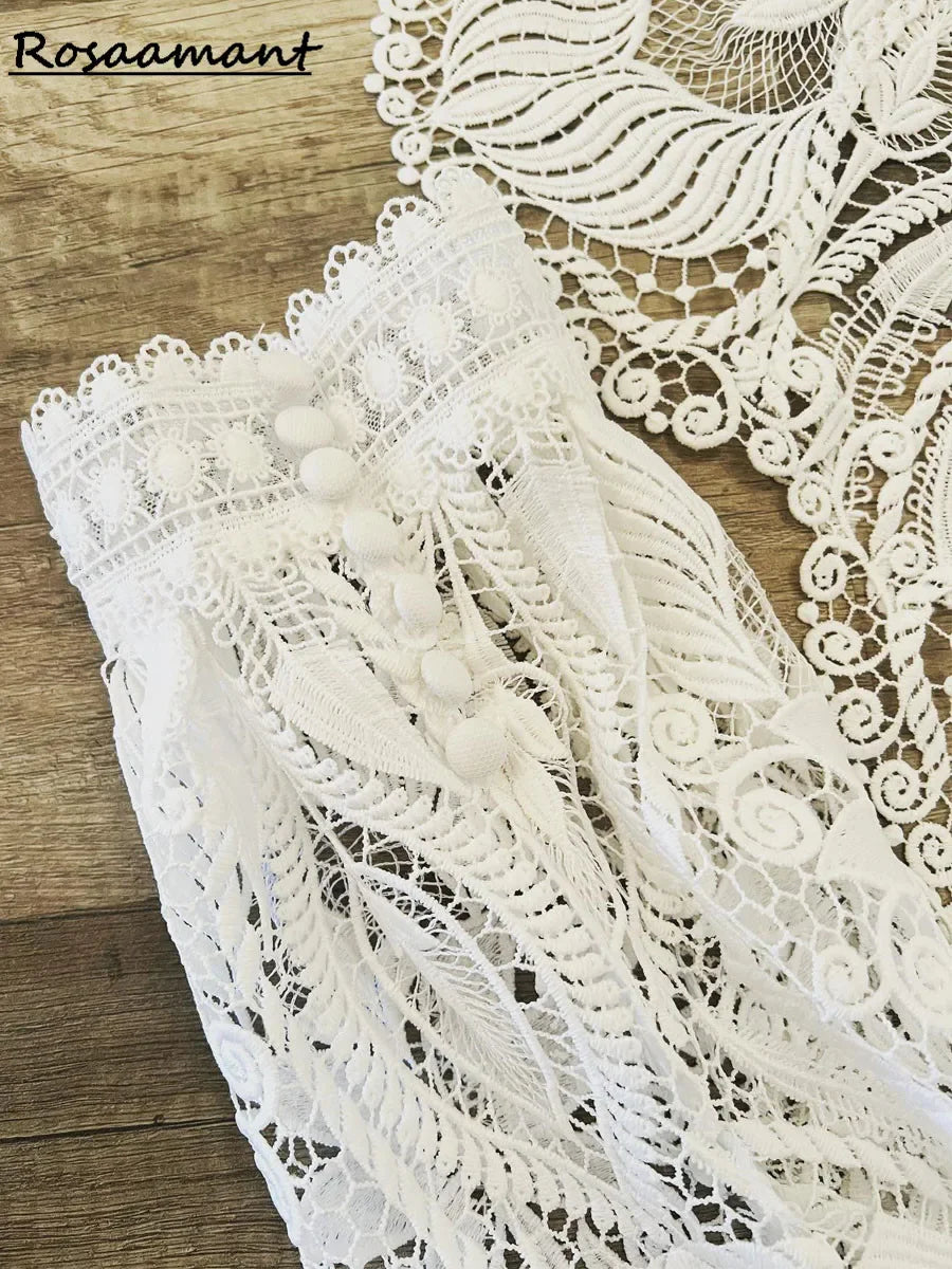 Bohemian Lace A-Line Wedding Dresses Vestido Civil Bridal Gowns