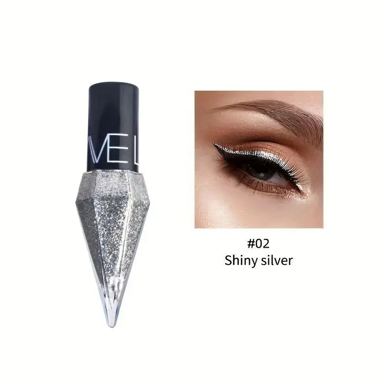 Multicolor Long-Lasting Waterproof Liquid Eyeshadow and Highlighter Easy