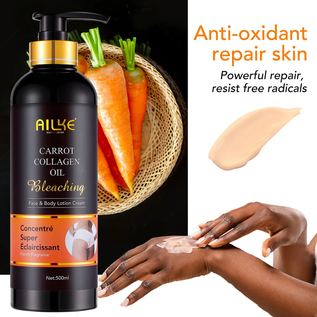 AILKE Whitening Body Lotion, Reduce Dark Spots, Even Skin Tone