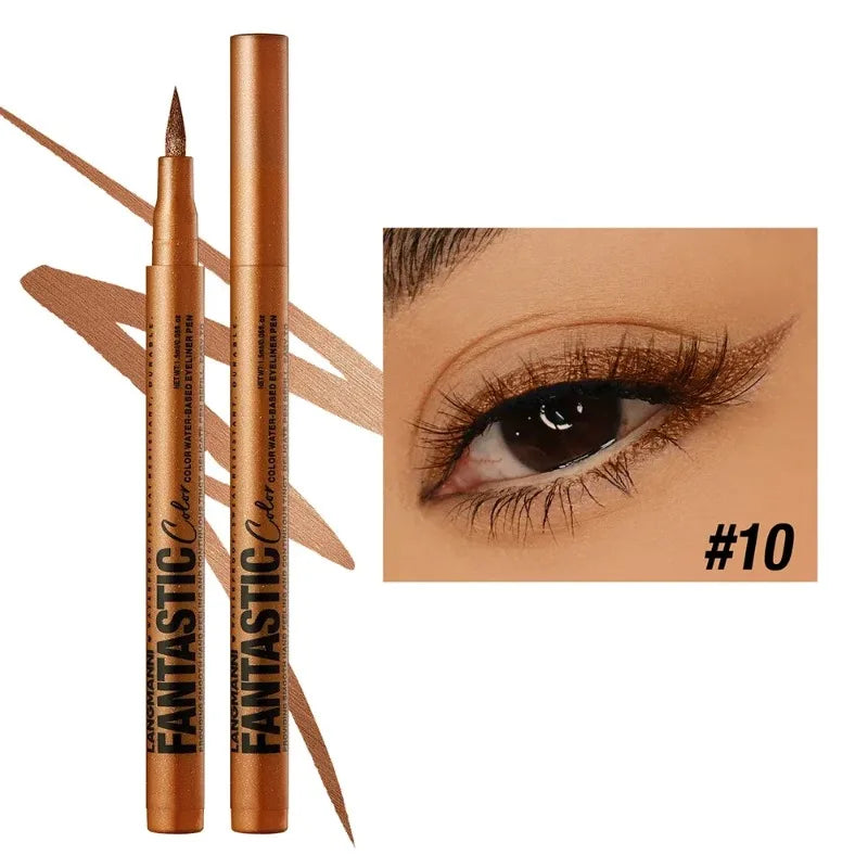 Matte Dark Red Eye Liner Makeup White Liquid Eyeliner Quick-Drying Pencil