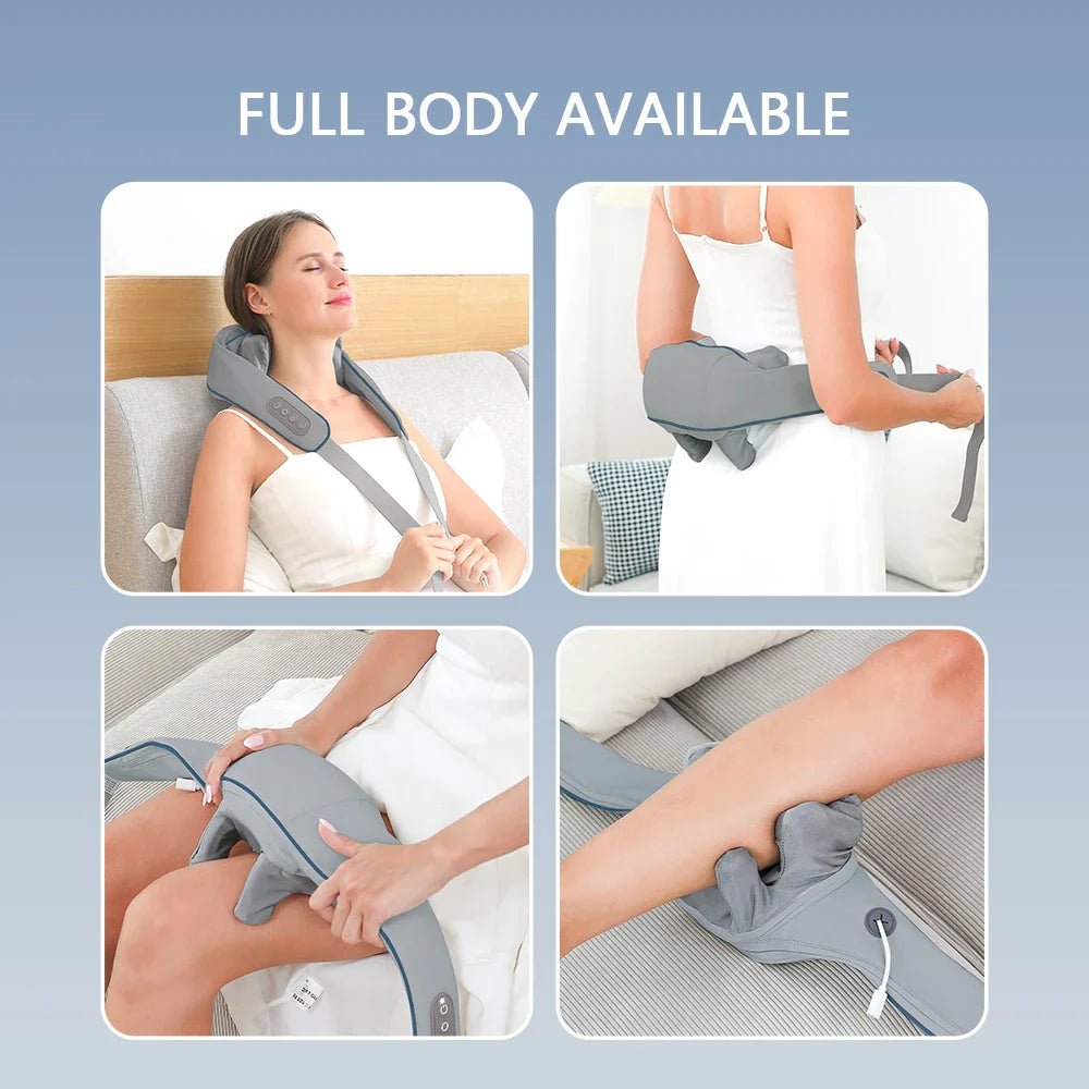 Foreverlily Neck And Shoulder Massager Wireless Shoulder Back Kneading
