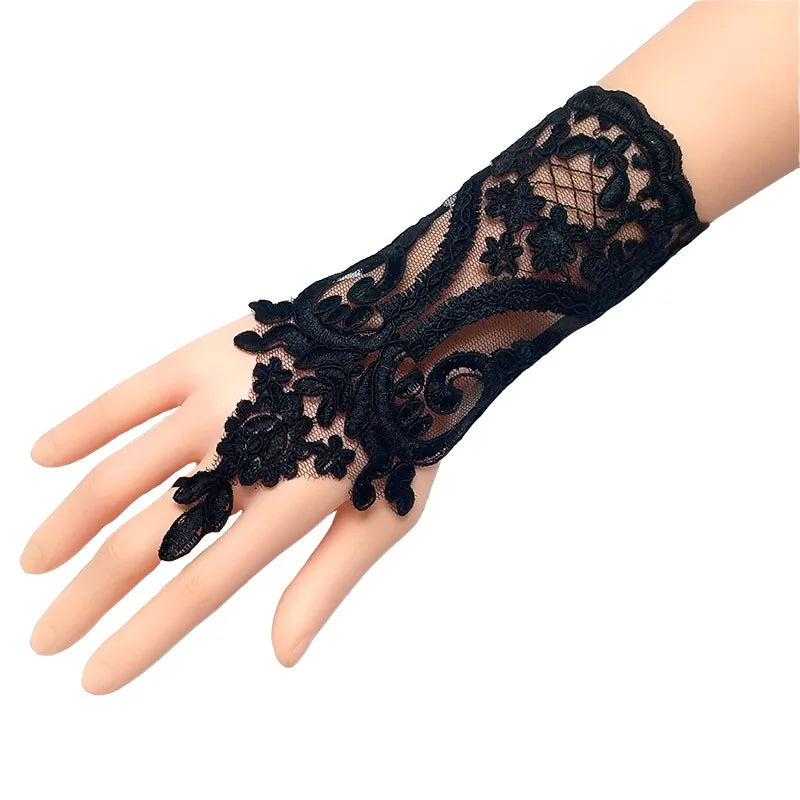 Women's Wedding Fingerless Gloves Lace High Quality Wedding Gloves
