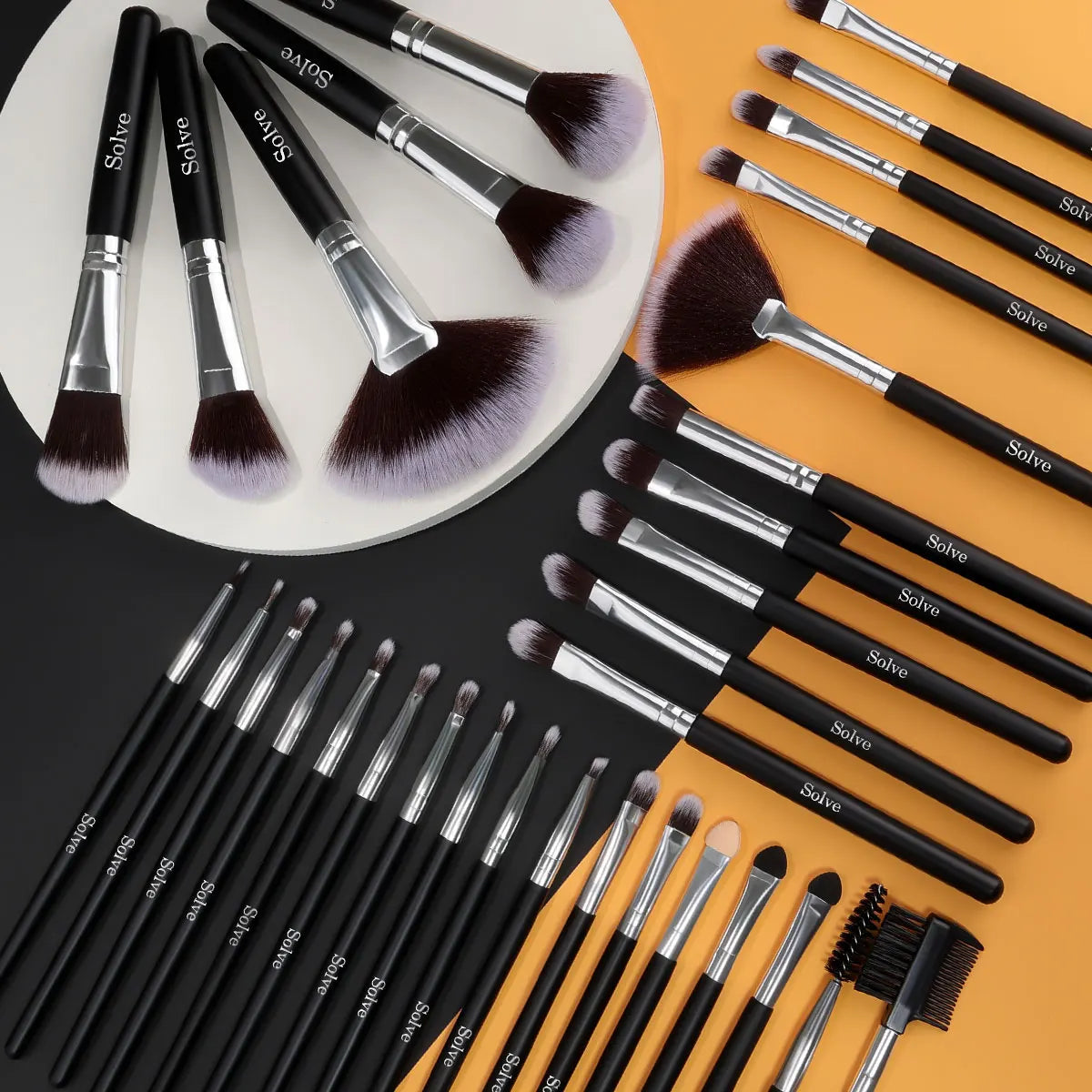 Makeup Brush Set Cosmetic Tools for Powder Eye Shadow Foundation Blush