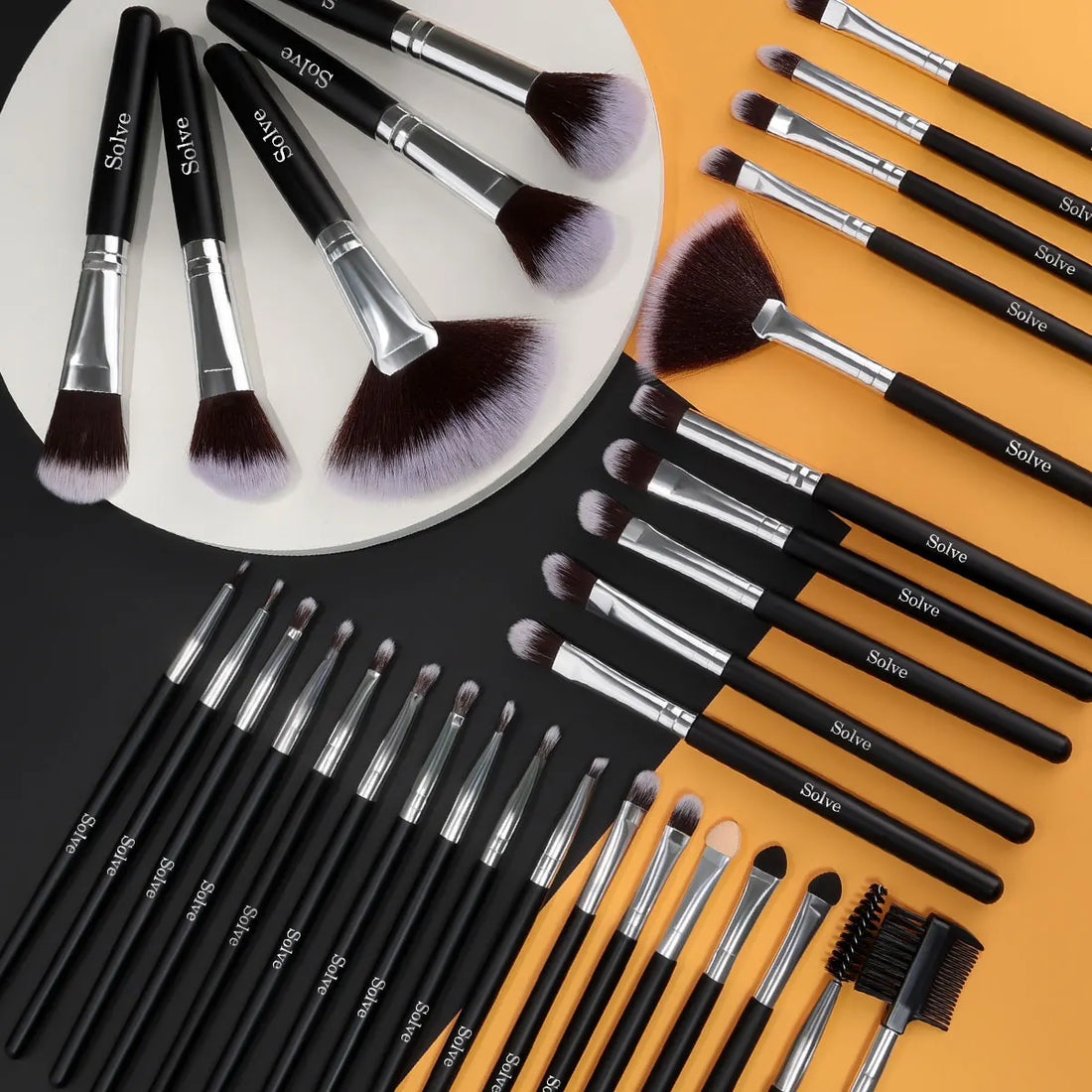Makeup Brush Set Cosmetic Tools for Powder Eye Shadow Foundation Blush