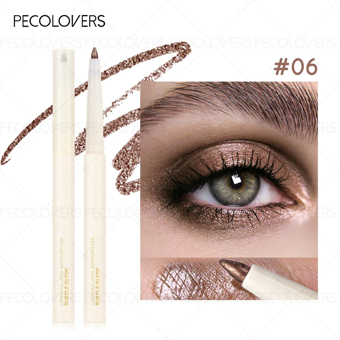 Pearlescent Waterproof Eye Shadow Pen Lying Silkworm Eyeshadow Pencil