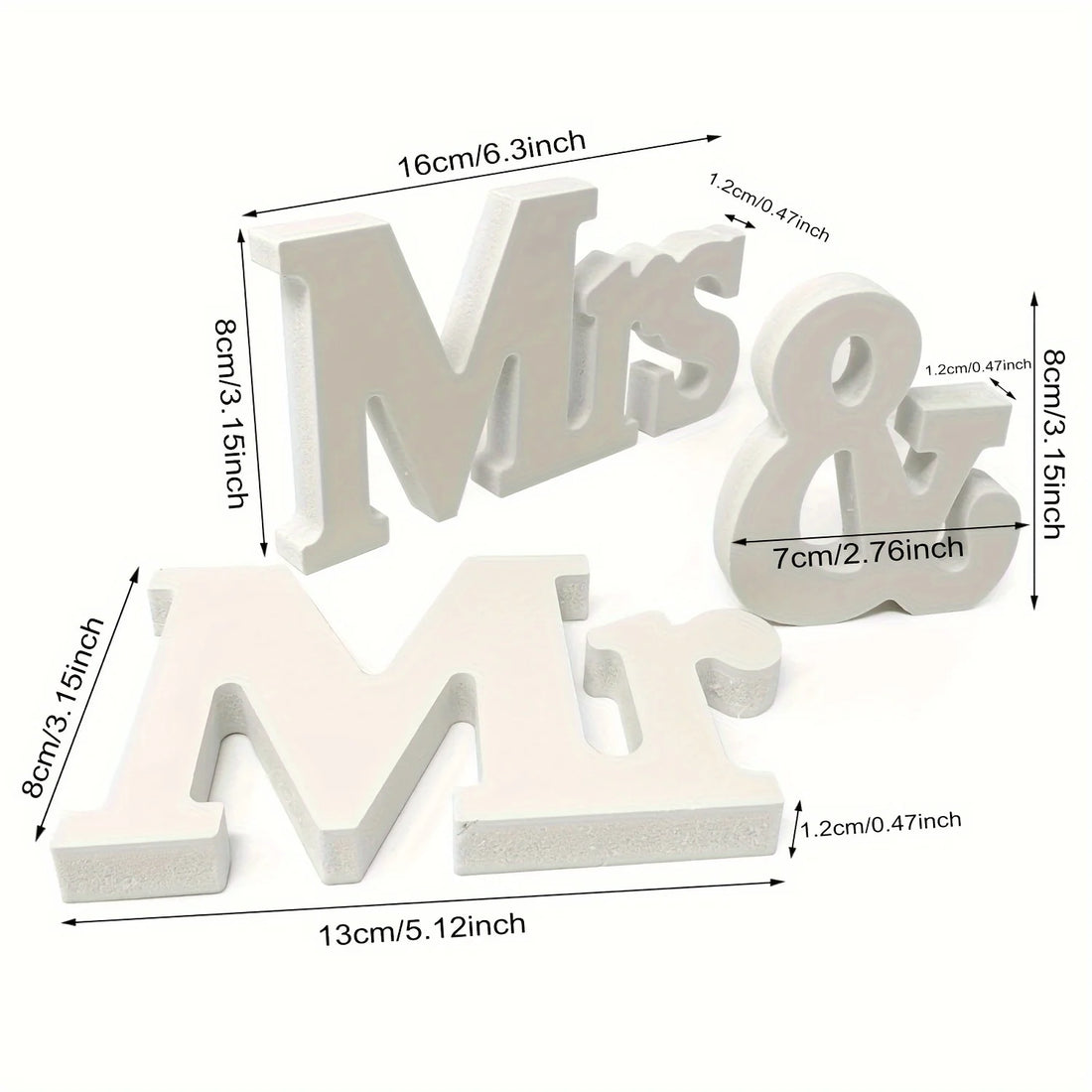 Wooden Signs Vintage Style Signs Mr & Mrs Wooden Monogram Wedding Signs