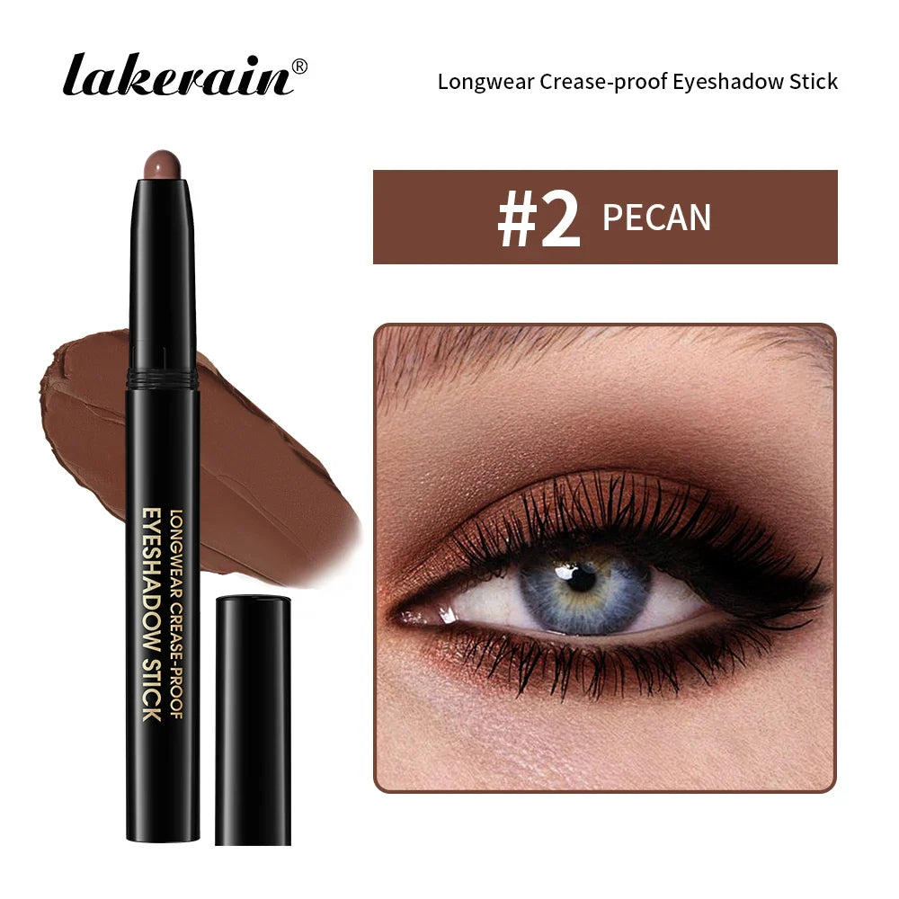 12 Colors Eyeshadow Pencil Stick Shimmer And Matte Waterproof Glitter