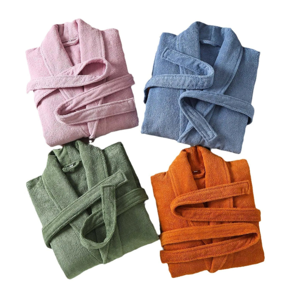 100% Cotton Towel Kimono Robes Women New Arrived Hooded Nightgown