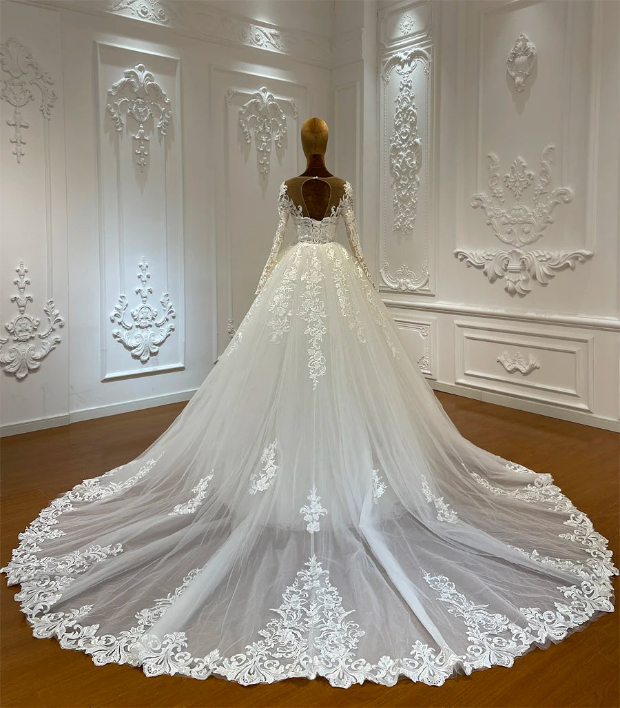 Customized NS4899 Luxury Full Lace Two Pieces Mermaid Wedding Dress