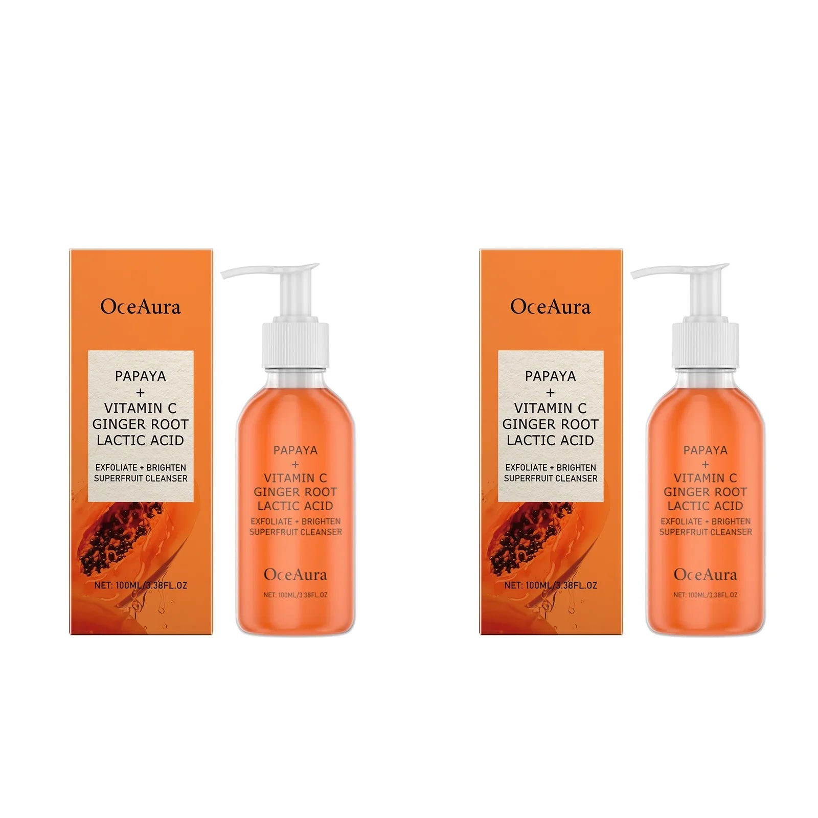 Papaya Face Wash Deep Exfoliating Oil Control Blackheads Cleanser