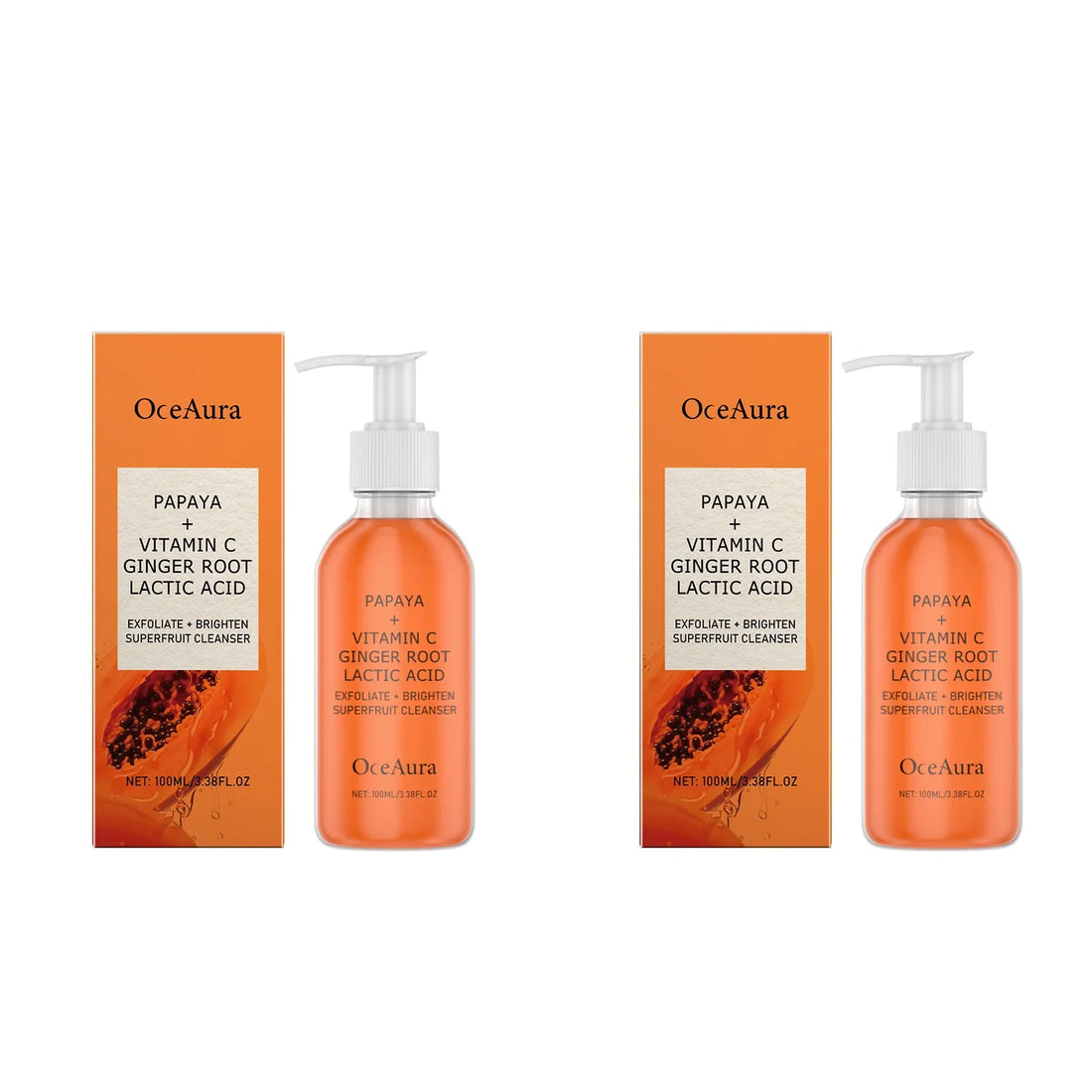 Papaya Face Wash Deep Exfoliating Oil Control Blackheads Cleanser
