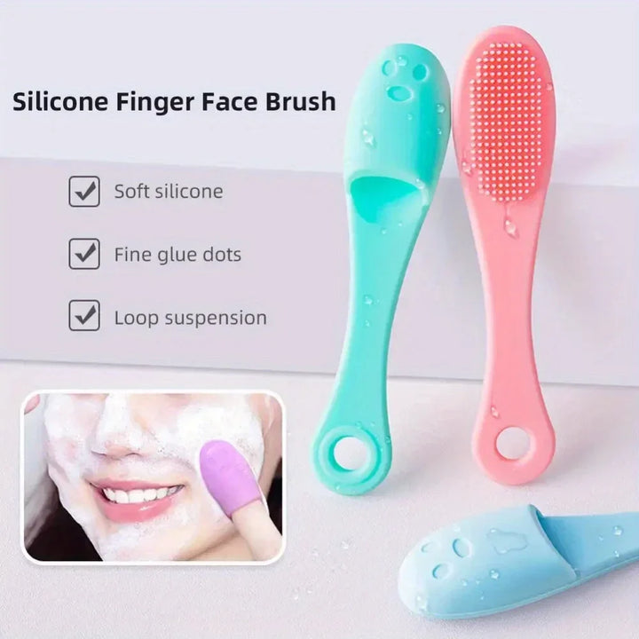 Silicone Nose & Blackhead Cleaning Brush - Soft Bristle Facial Cleansing Brush