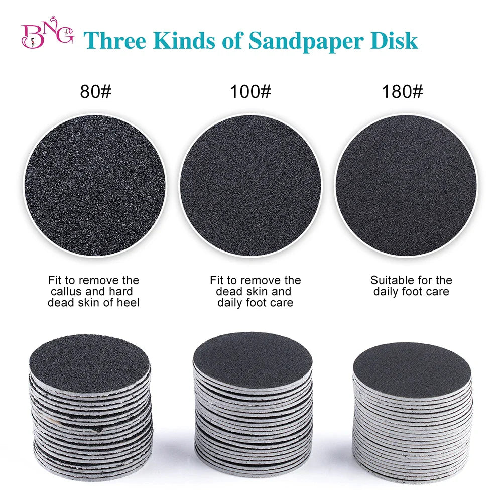 Foot Cuticle Calluses Removal Replaceable Sandpaper Disc