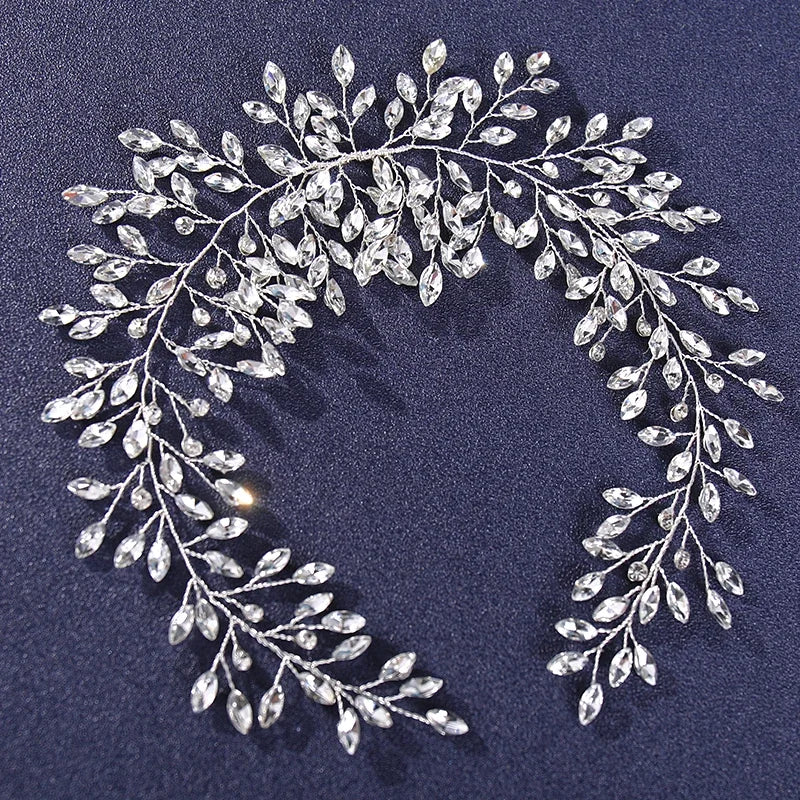 Luxury European design vine accessories crystal headwear queen crown