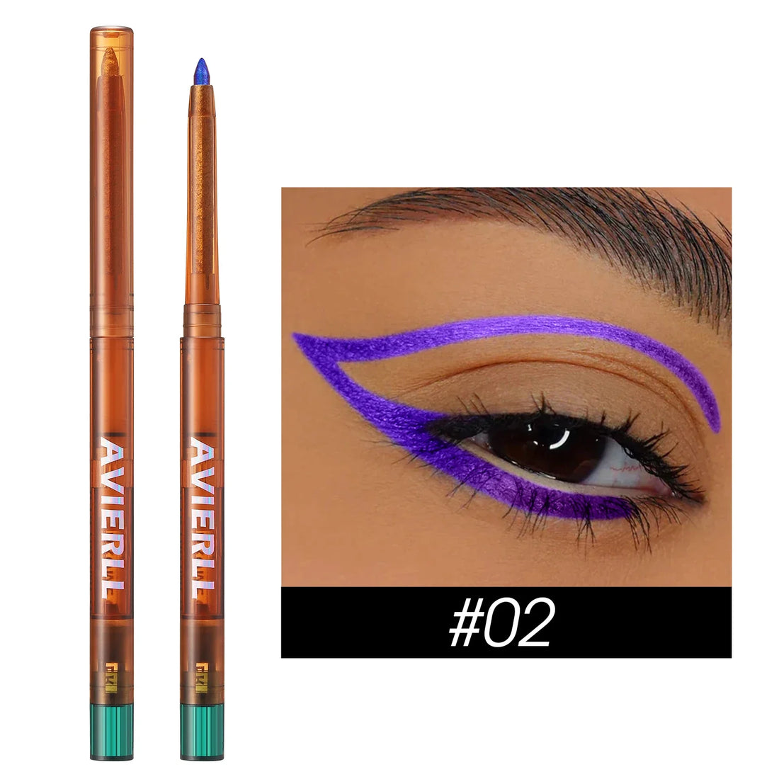 Eyeliner Gel Pencil 1pc Metallic Color Gradient Eyeliner Chameleon Glitter