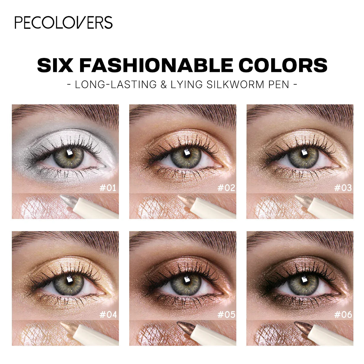 Pearlescent Waterproof Eye Shadow Pen Lying Silkworm Eyeshadow Pencil