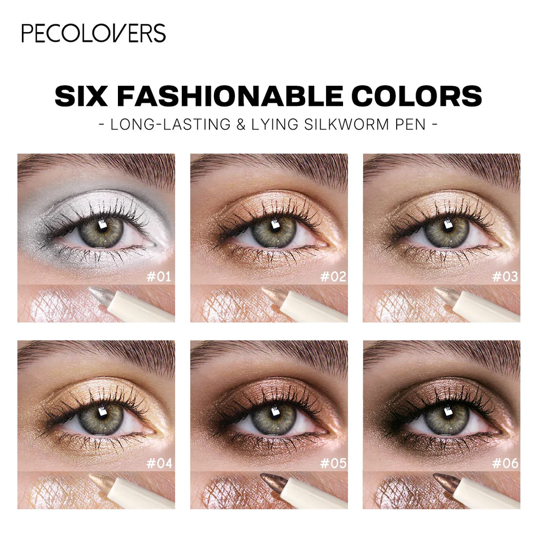 Pearlescent Waterproof Eye Shadow Pen Lying Silkworm Eyeshadow Pencil