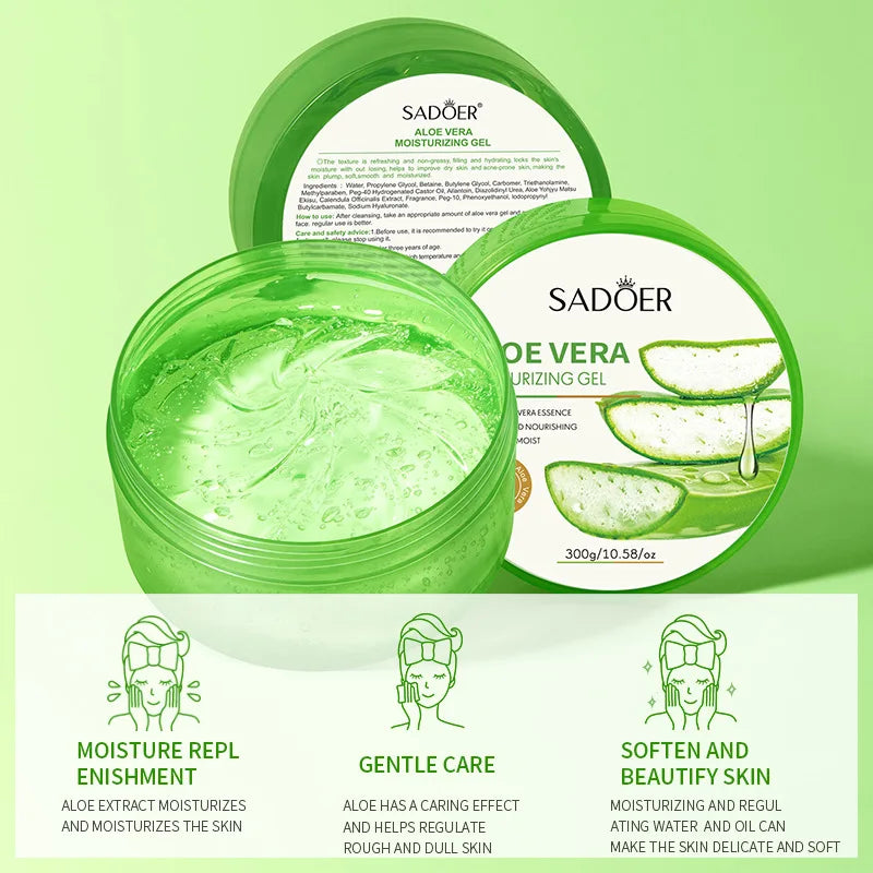300g Aloe Vera Gel Moisturizes the Skin, Deeply Nourishes Plant