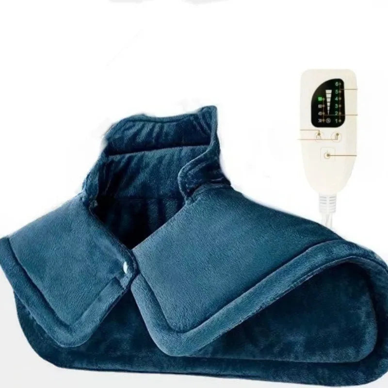 Neck & Shoulder Electric Heating Pad - Weighted 6 Heat  4 Timers Auto-Off