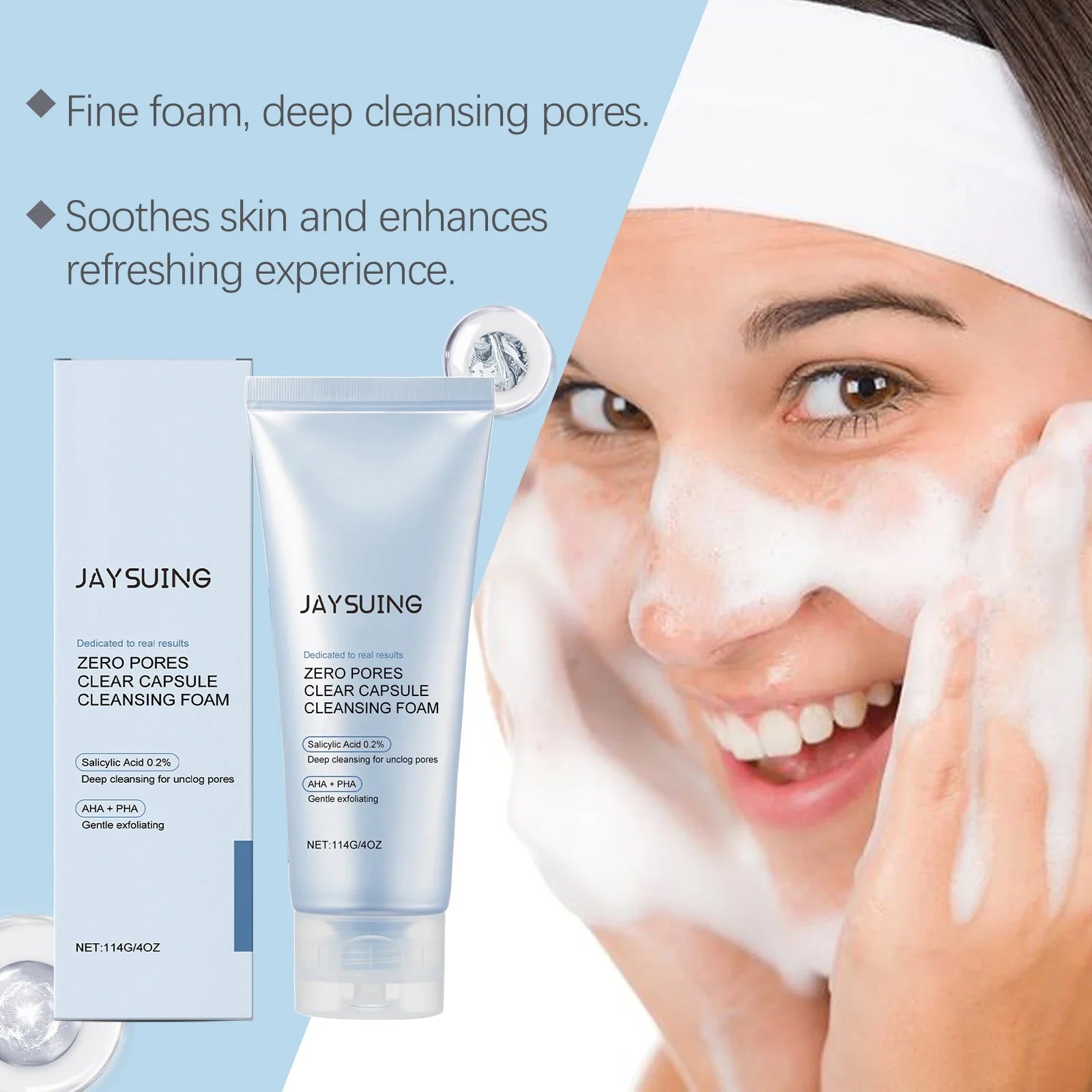 Salicylic Acid Facial Cleanser Acne Control Clarifying Deep Pore Cleansing